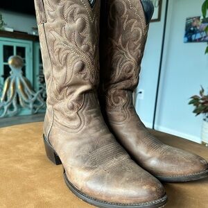 Men's Brown Leather J.B Dillon Western Boots
